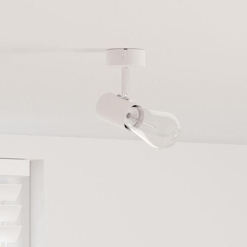 Loftspot 1 vejs justerbar hvid E27