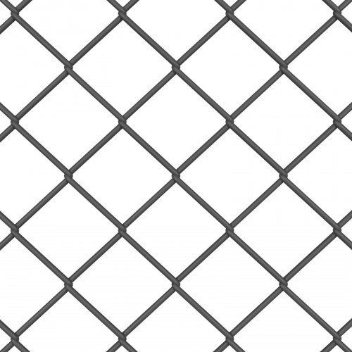 Kædehegn Grå 1,2x10 m Stål