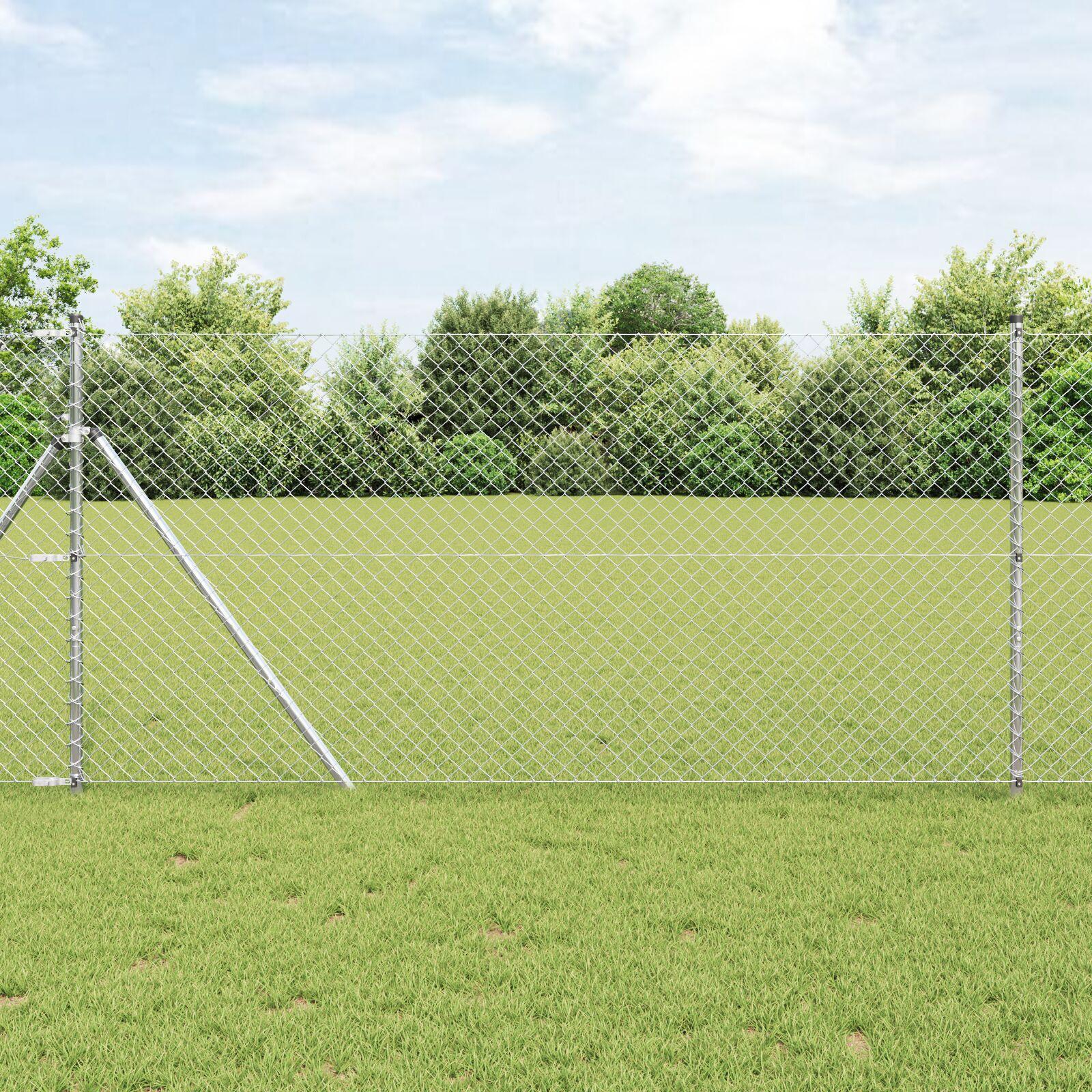 Hegn i net Sølv 10 x 1 m galvaniseret stål Lumarko!
