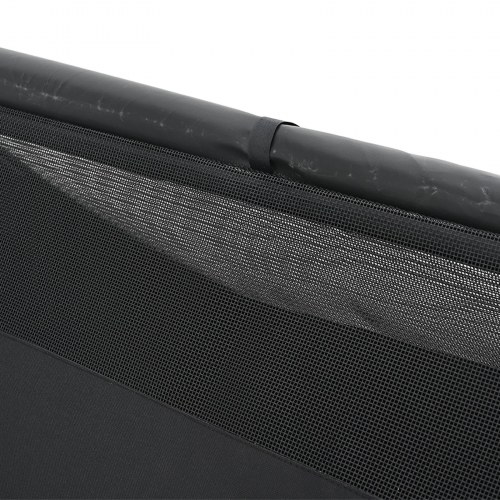 Hundehus Sort Oxford stof og stål