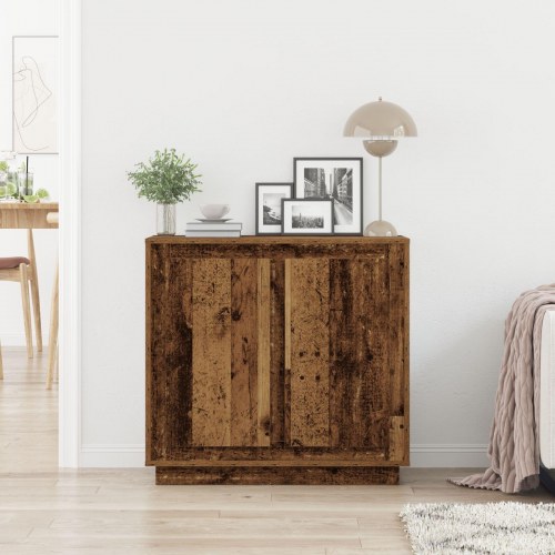 Sideboard Gammelt Træ 80x34x75 cm Ingeniør Træ
