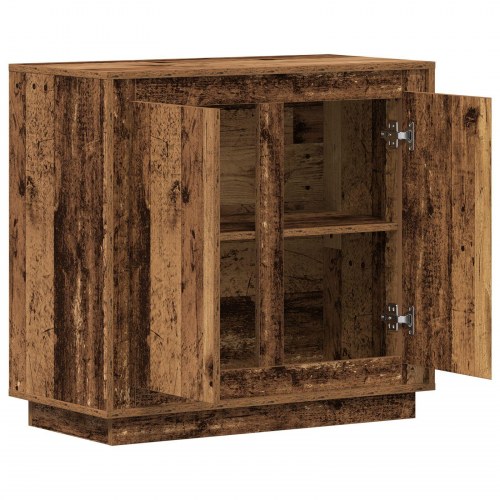 Sideboard Gammelt Træ 80x34x75 cm Ingeniør Træ