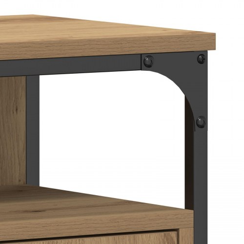 Badeværelsesskab med håndvask Artisan Eg 80x30x60 cm Ingeniørtræ
