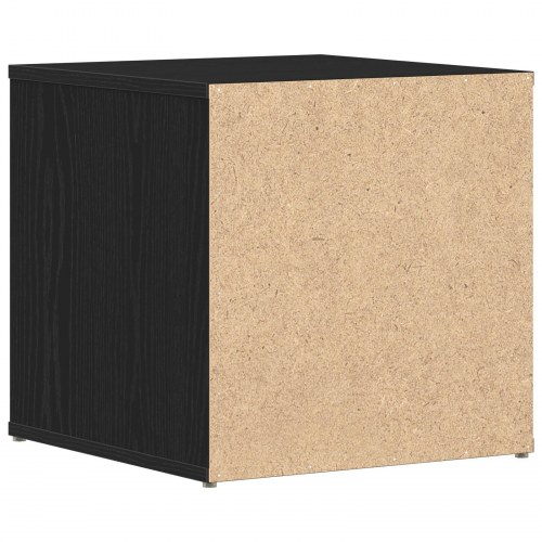 Skuffeskab Sort Eg 40,5x40x40 cm Konstrueret Træ