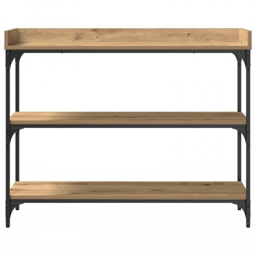 Konsolbord Artisan Eg 100x30x80 cm Engineered Træ & Stål