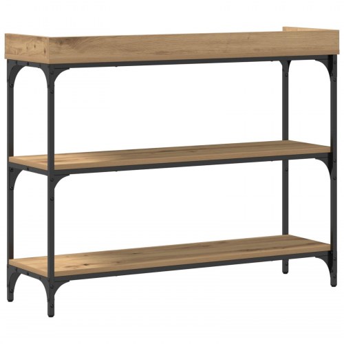 Konsolbord Artisan Eg 100x30x80 cm Engineered Træ & Stål