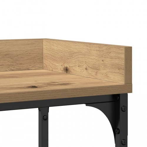 Konsolbord Artisan Eg 100x30x80 cm Engineered Træ & Stål