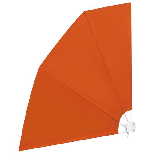 Sammenklappelig sidemarkise til altan terracotta 210 x 210 cm