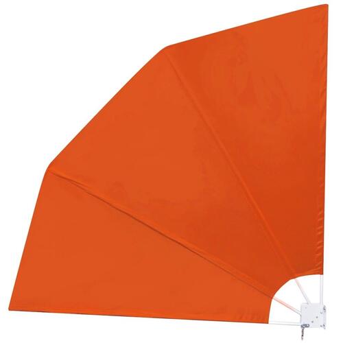 Sammenklappelig sidemarkise til altan terracotta 210 x 210 cm