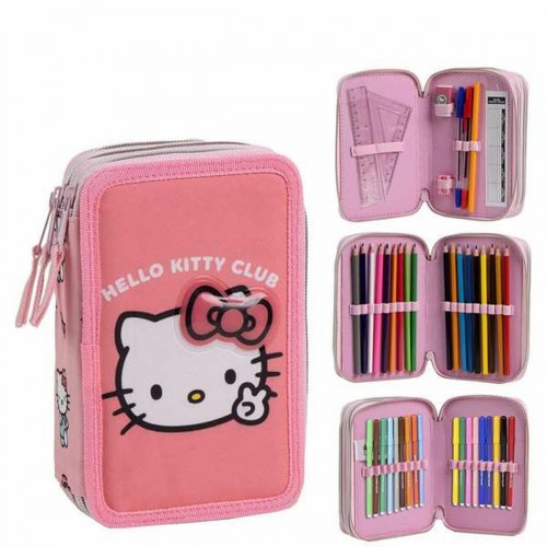 Penalhus Hello Kitty - pink, med tilbehør, 12,5 × 6,5 × 19,5 cm