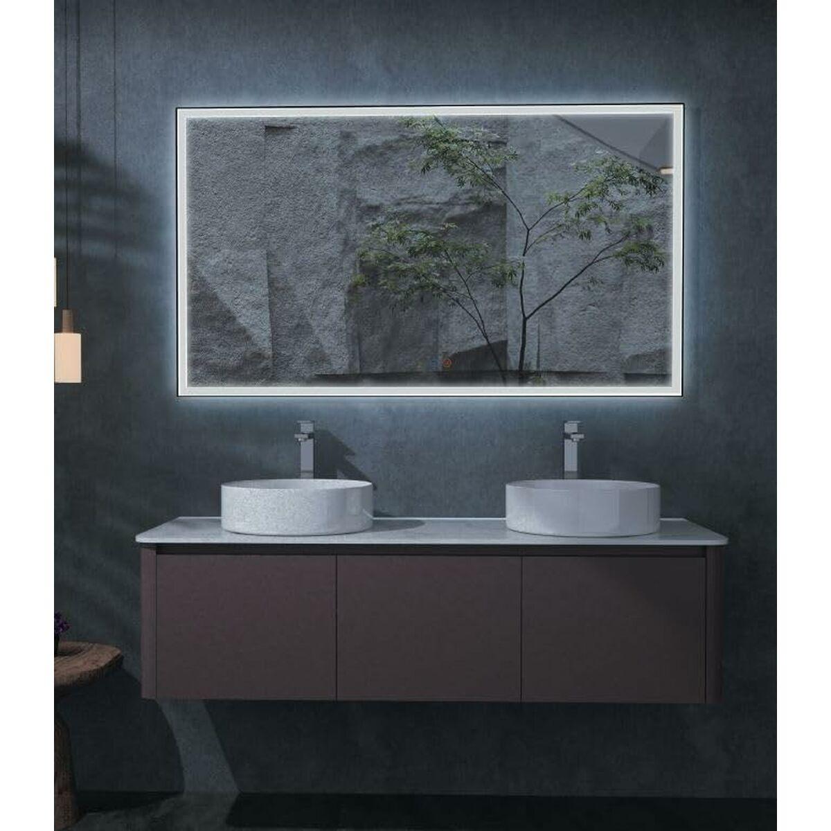 Badeværelsesspejl med LED-lys Ledimex SUIZ010-140NG 140 × 80 cm