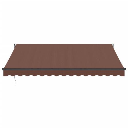 Markise 400x300 cm automatisk betjening brun