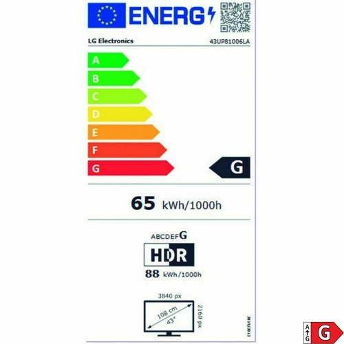 LG 43" 4K Ultra HD LED Smart TV (43UP81006LR) HDR