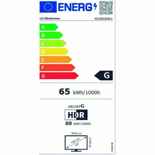 LG 43" 4K Ultra HD LED Smart TV (43UP81006LR) HDR