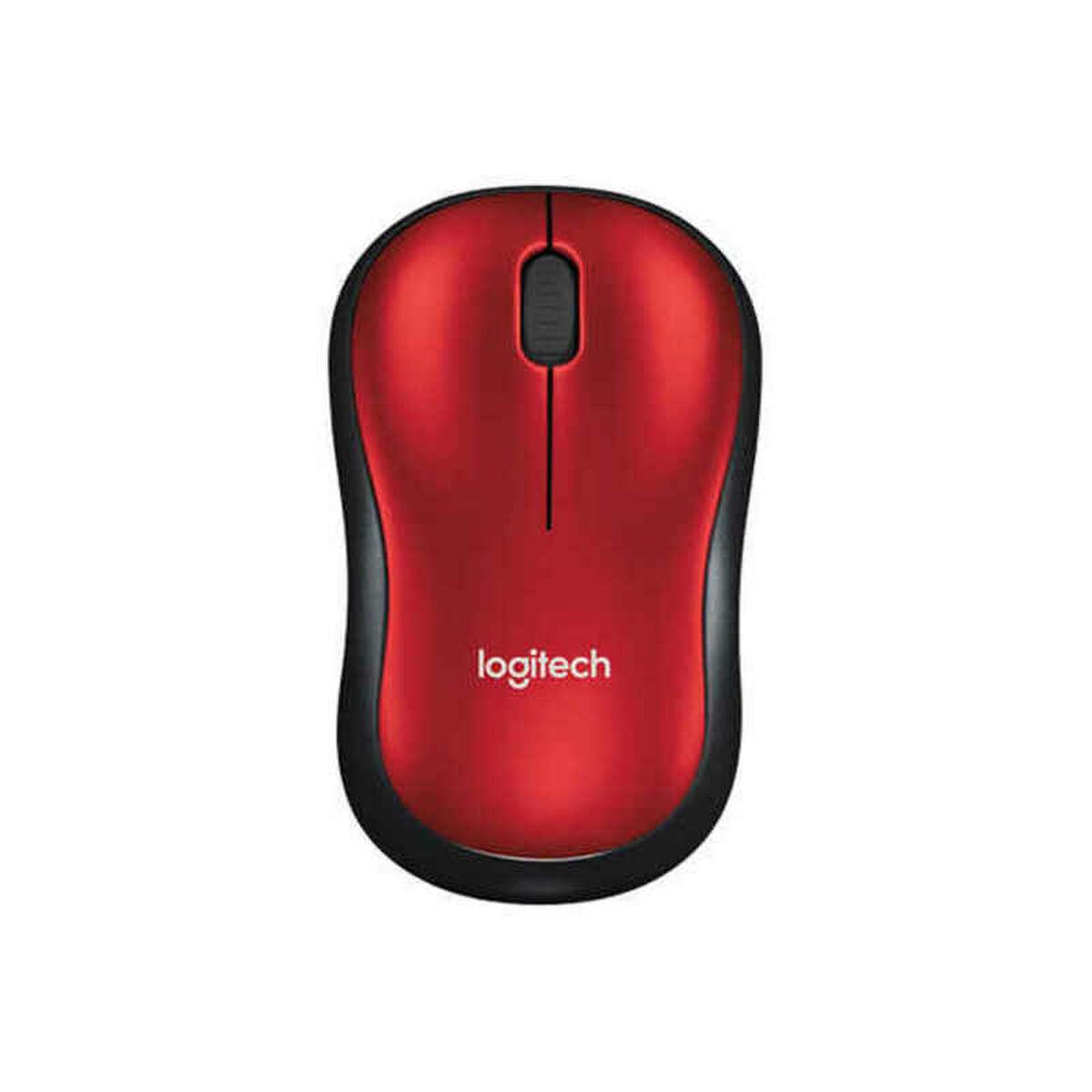 Mus Logitech M185 Rød Sort/Rød