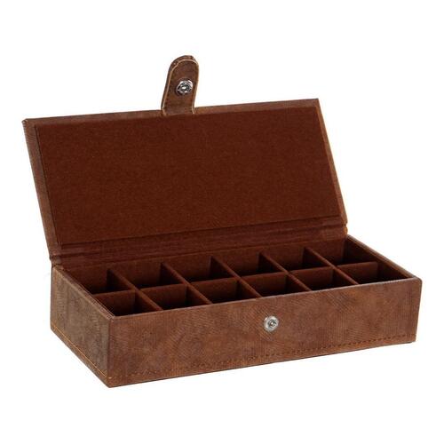 Smykkeskrin Polyuretan Vintage Træ MDF (21 x 9 x 5 cm)
