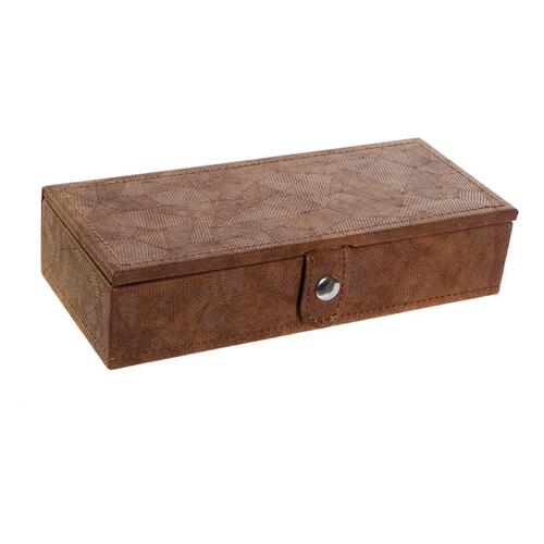 Smykkeskrin Polyuretan Vintage Træ MDF (21 x 9 x 5 cm)