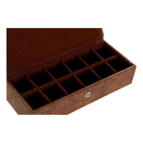 Smykkeskrin Polyuretan Vintage Træ MDF (21 x 9 x 5 cm)