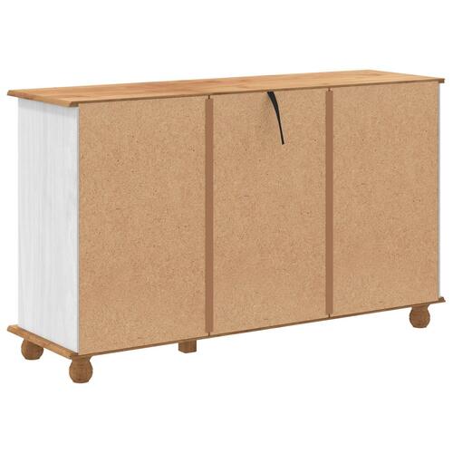 Skuffeskab 'ASKIM'Hvid 79x40x133,5 cm Massivt Træ Fyr