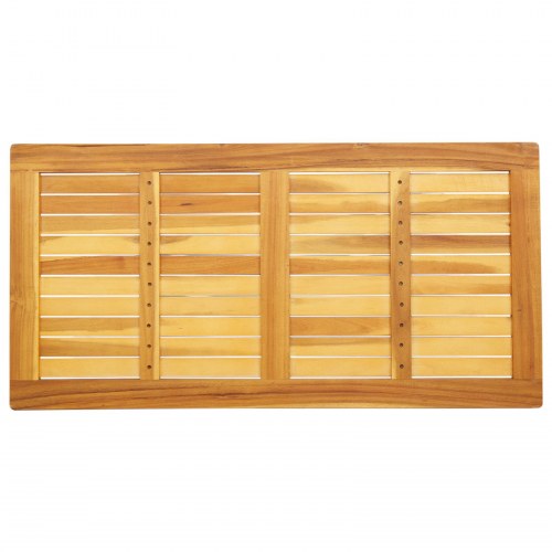 Bordplade 110x55x2,2 cm Rektangulært Massivt Teaktræ