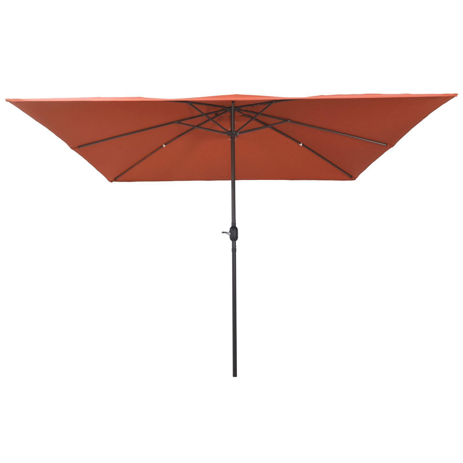 Haveparasol Rød og Sort 295 x 295 x 245 cm Polyester og Stål