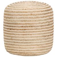 Håndlavet puf 40 x 45 jute
