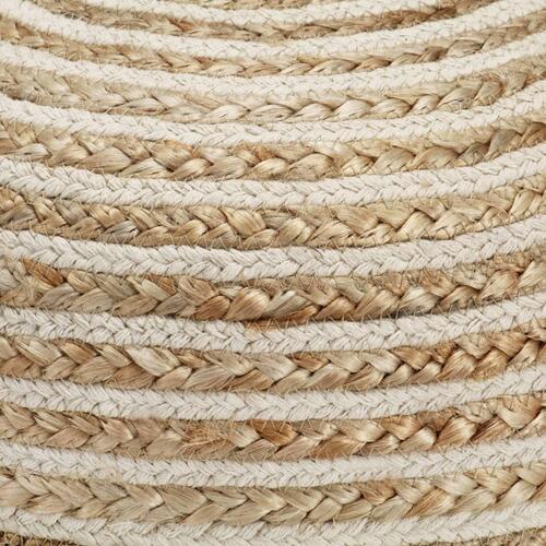 Håndlavet puf 40 x 45 jute
