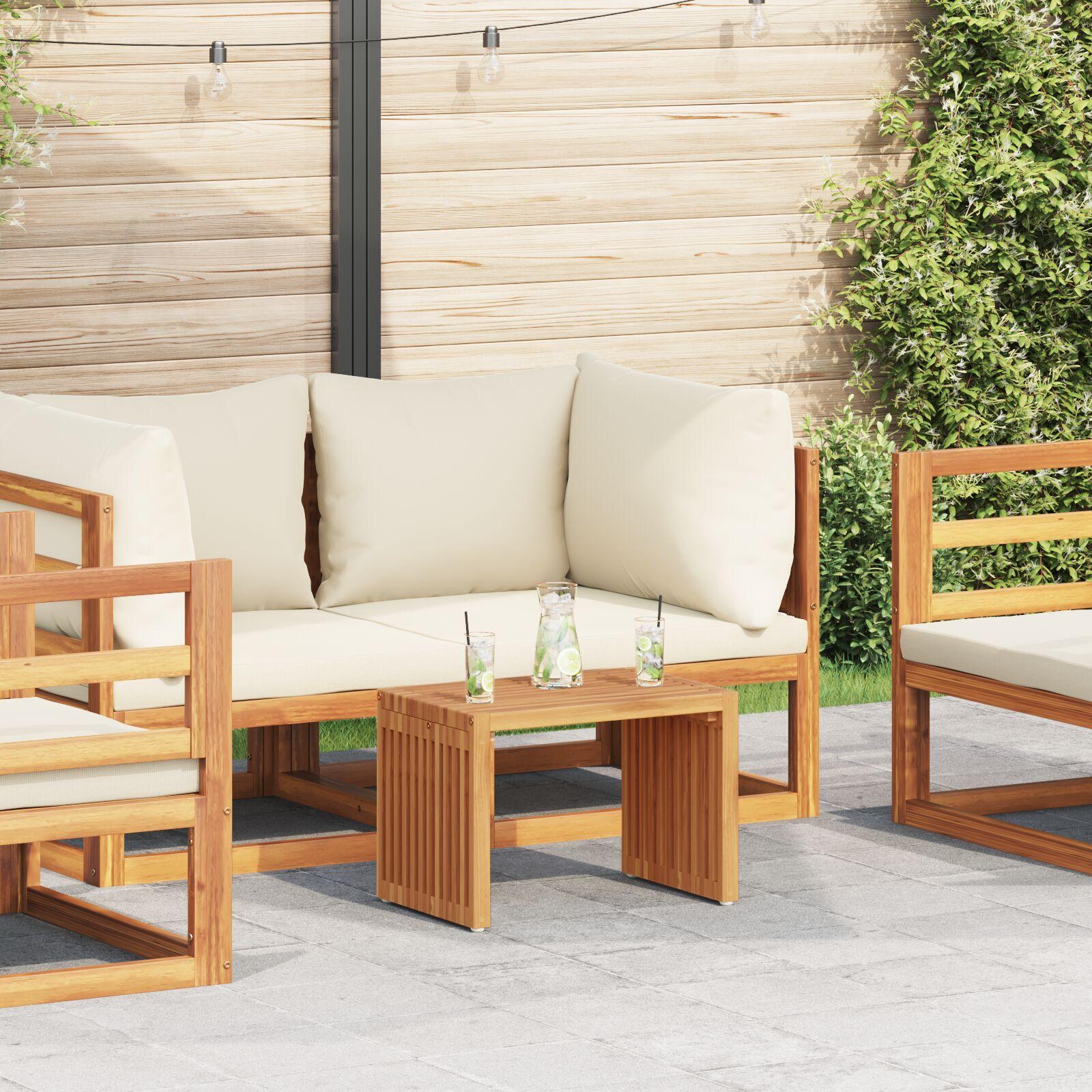Have Side Bord Brun 50 x 32.5 x 35 cm Massivt teaktræ