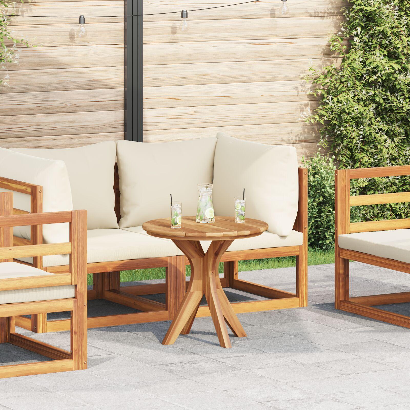 Sofabord Brun 55 x 55 x 51 cm Massivt teaktræ