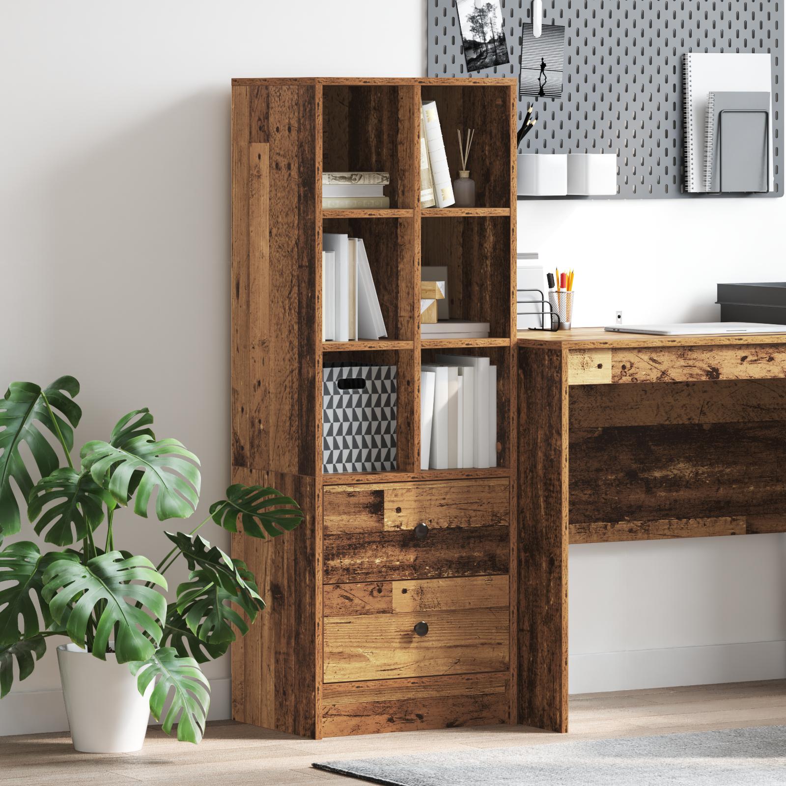 Highboard Gammelt træ 45,5 x 34 x 127 cm Konstrueret træ