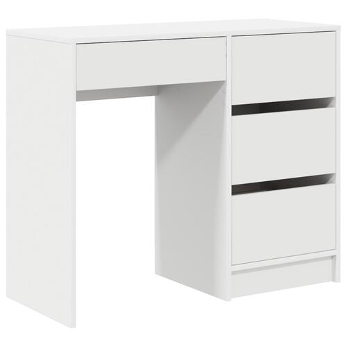 Hvidt Skrivebord Hvidt MDF Medium Opbevaring Hvidt Skrivebord