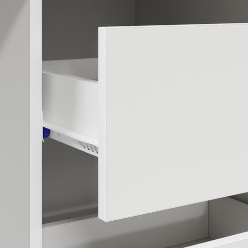 Hvidt Skrivebord Hvidt MDF Medium Opbevaring Hvidt Skrivebord