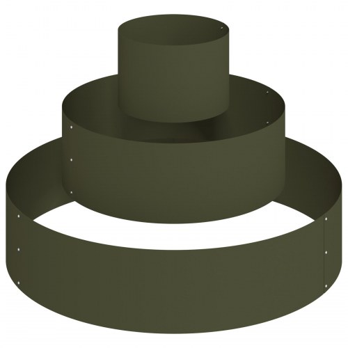 Metal Planter Stål/olivengrøn Stål Ø 90 cm Modulær