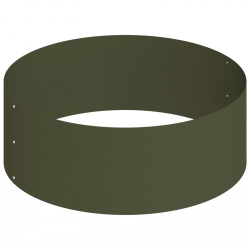 Metal Planter Stål/olivengrøn Stål Ø 90 cm Modulær