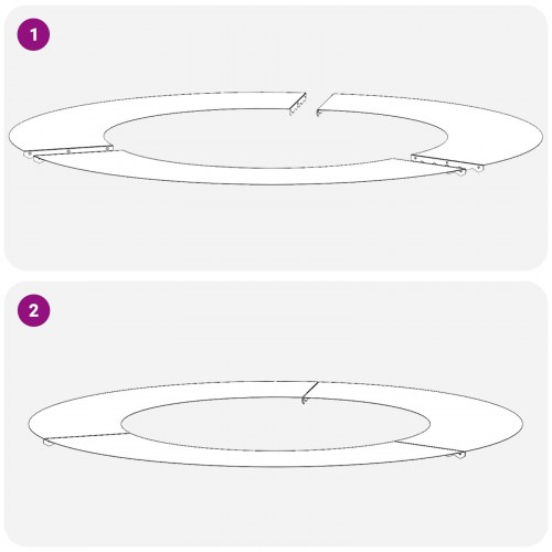 Corten stål planter Corten stål Stor Dekorative indlæg Sæt med 5