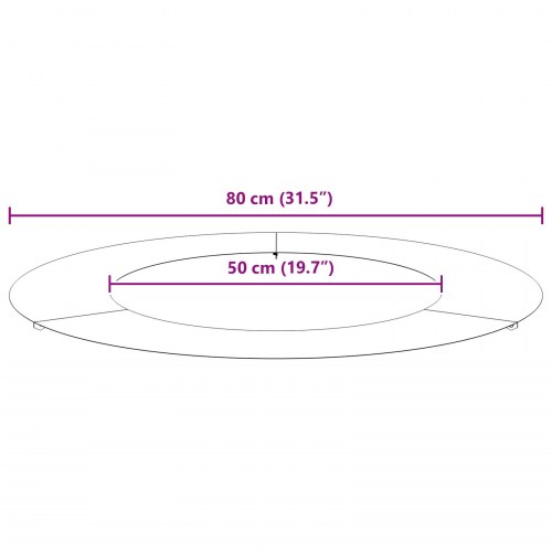 Corten stål planter Corten stål Stor Dekorative indlæg Sæt med 5