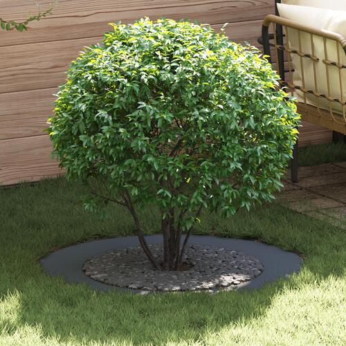 Antracit Blomsterkasse Antracit Metal Stor Blomsterkasse Rund