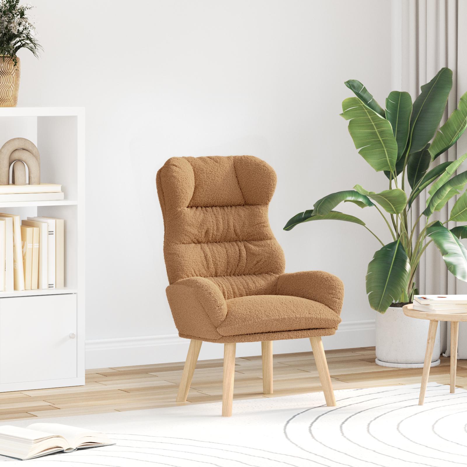 Afslappende stol Beige 69 x 74 x 93 cm Stof