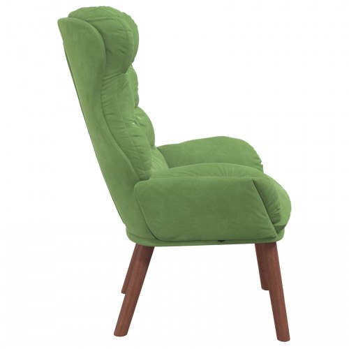 Afslapningsstol Lys Grøn Velour
