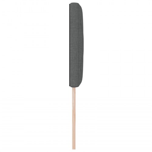 Sengegavl Diamantblokke Design Mørkegrå 80 cm Stof