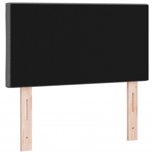 Sengegavl Diamantblokke Design Mørkegrå 80 cm Stof