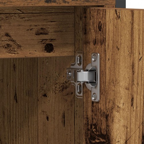 3 dele Badeværelsesmøbel Sæt i Gammelt Træ