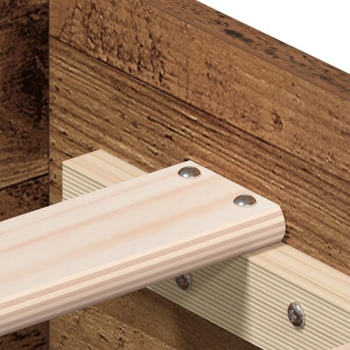 Seng med skuffer Gamle Træ 120x200 cm Konstrueret Træ