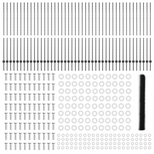 Hegnpæle 22 stk U-kanal Grå 150 cm Stål, Hexagonhegn Grå 1,5x100 m Stål