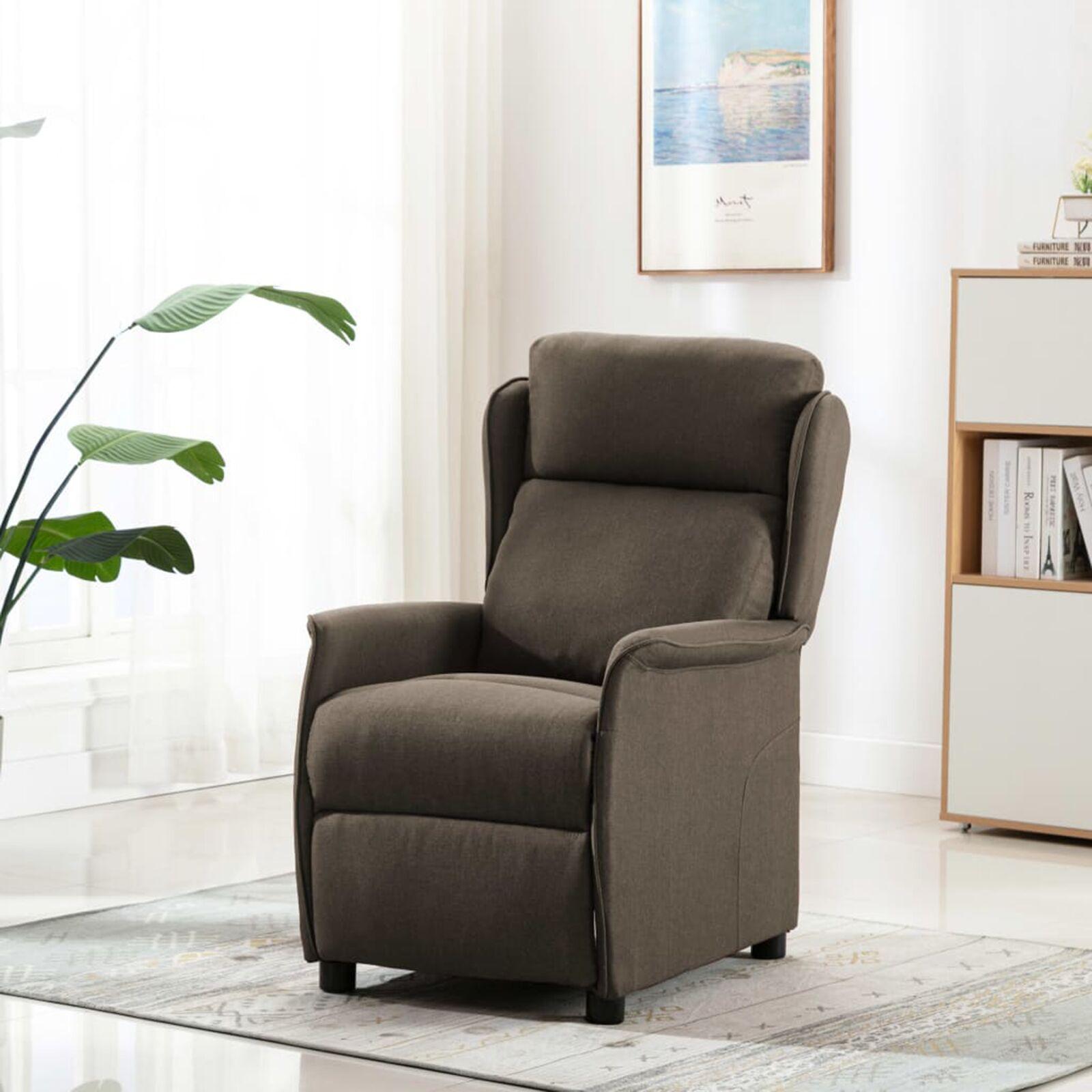 Massagestol med pude Gråbrun 67.5 x 93.5 x 101.5 cm Stof
