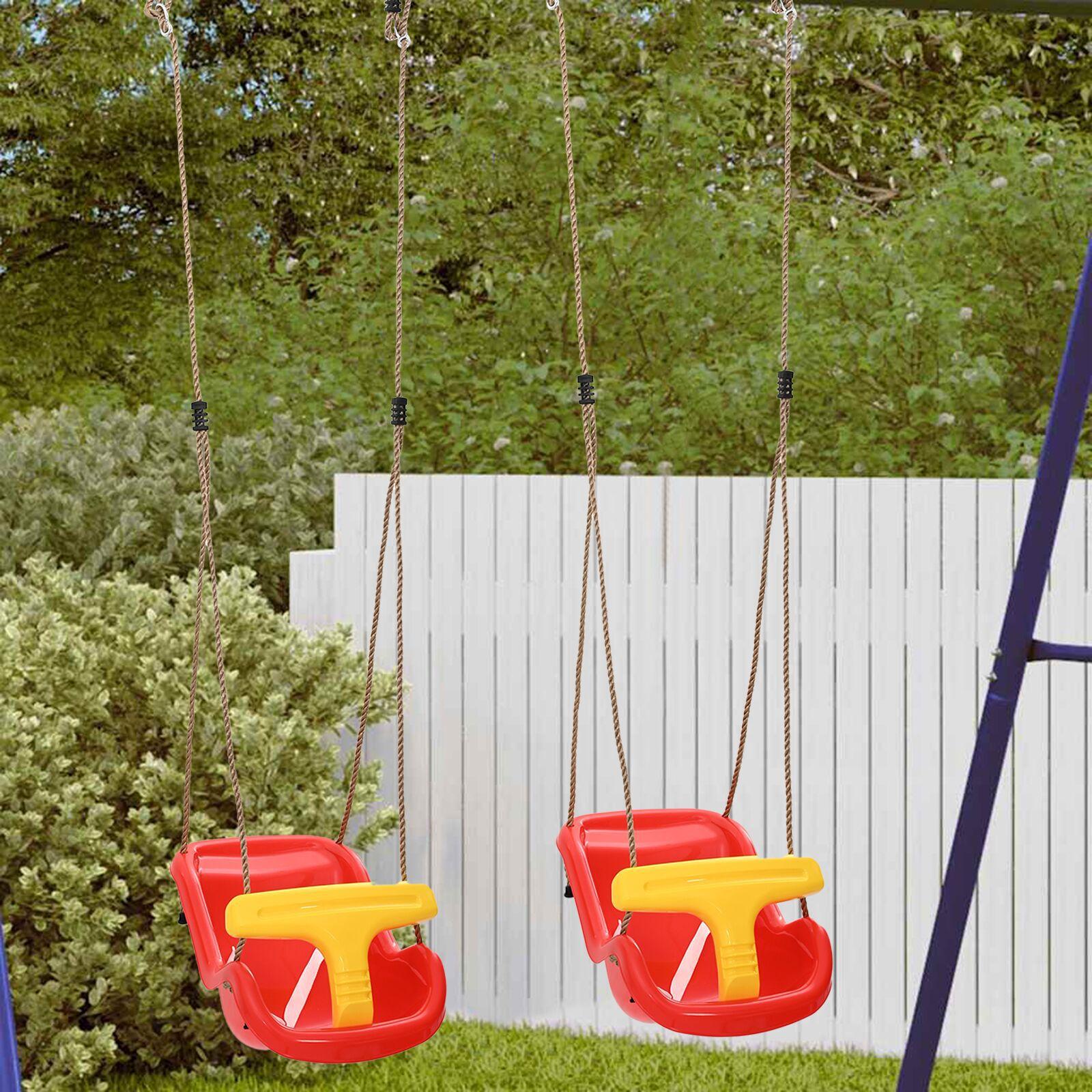 Babysving med Sikkerhedsseler & Justerbare Reb i Plastik
