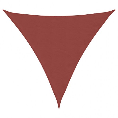 Solsejl trekant 2×2×2 m - 100 % polyester, terrakotta