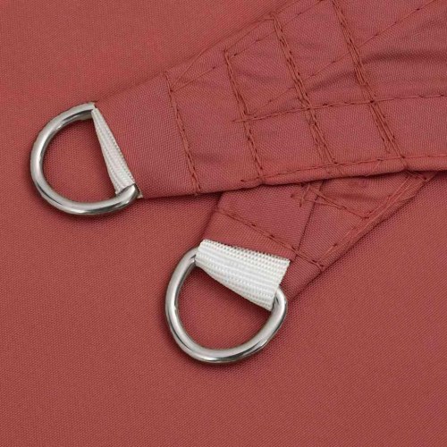 Solsejl trekant 2×2×2 m - 100 % polyester, terrakotta