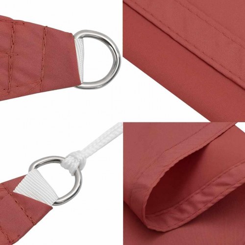 Solsejl trekant 2×2×2 m - 100 % polyester, terrakotta