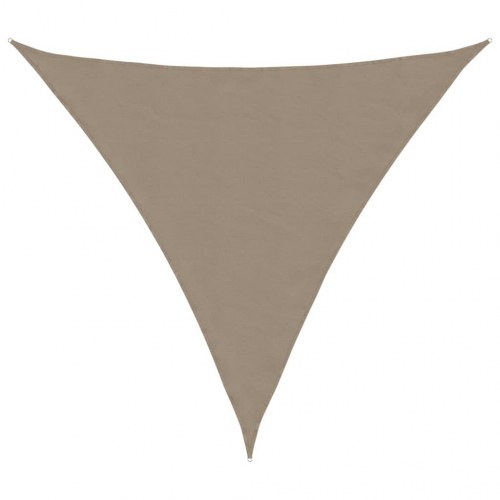 Solsejl 2×2×2 m - gråbrun trekant i 100 % polyester